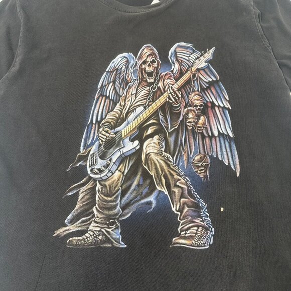Y2K Skeleton Guitar Graphic Tee XXL - Picture 3 of 5